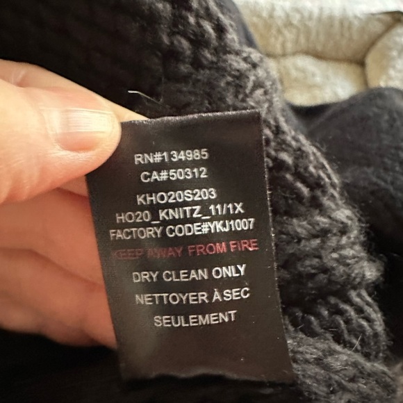 For Love and Lemons small Jules Sweater Dress in Black - Picture 10 of 10